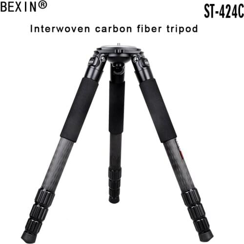 High quality professional carbon fiber tripod 50kg load capacity tripod 95mm heavy duty hollow flange for DSLR camera