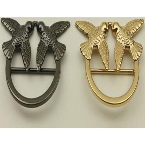 10pcs/lot 2 colors Luggage hardware accessories two birds decorative buckle adjust the buckle pull the heart clasp
