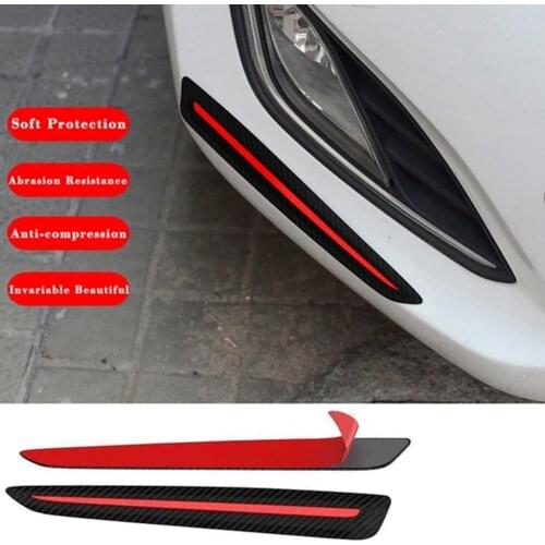 2pcs auto Protectior Strip Sticker Bumper Protection Front Rear Edge Corner Guard Scratch Suv Mpv For automobiles parts tools
