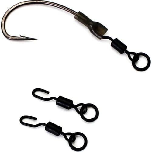 20Pcs Quick Change Spinner Swivels Ronnie Rigs Popup Carp Fishing Terminal Tackle Carp Fishing Ronnie Swivel Fishing Carp Tackle