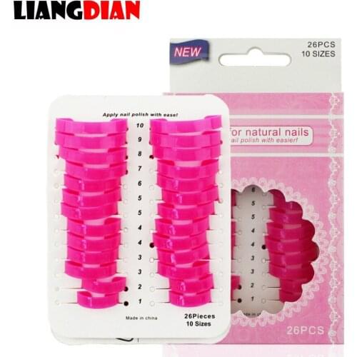 26pcs/set Creative Nail Polish Spill-Resistant Anti Leak Shield Molds Tips Finger Cover Clip Nail Art Gel Polish Protector