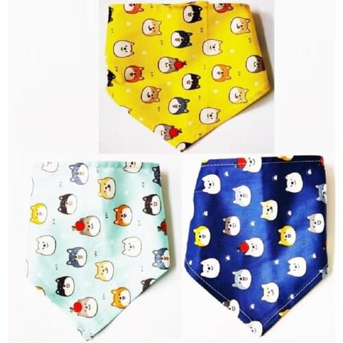 60pcs/lot Special Custom Made Pet Puppy cat Dog bandanas Collar scarf tie handkercheif Y684