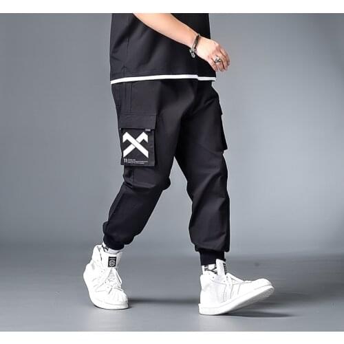 7XL 6XL 5XL XXXXL Plus Size Multi-Pocket Cargo Pants Men Harajuku Hip Hop Streetwear Joggers Man Elastic Waist Sweatpants