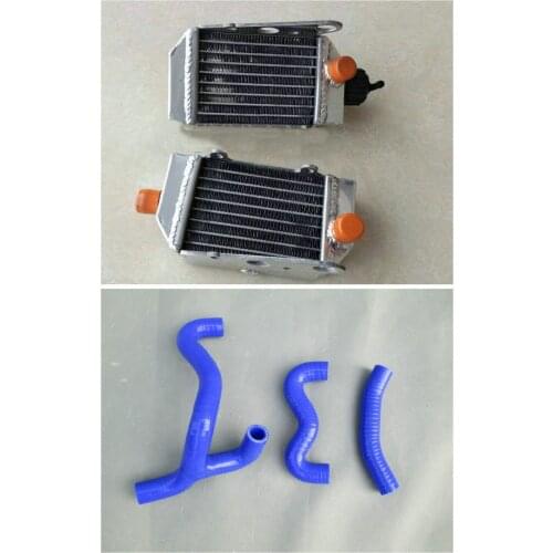 Aluminum Radiator + Hose For KTM 50 SX/SXS Mini 49cc/50cc 2-STROKE 2012-2018 2012 2013 2014 2015 2016 2017 2018