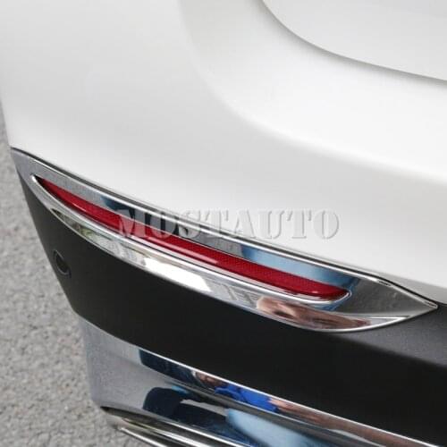 For Benz GLC X205 X253 ABS Chrome Rear Fog Light Cover Trim 2015-2018 2pcs Car Accessories Interior Car Decor Car Trim
