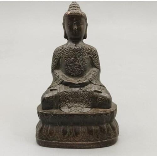 China brass small Buddha crafts statue