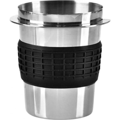 Stainless Steel Coffee Powder Feeder Convenient Corrosion-resistant Portable Coffee Dosing Cup Powder Feeder for Coffee Store