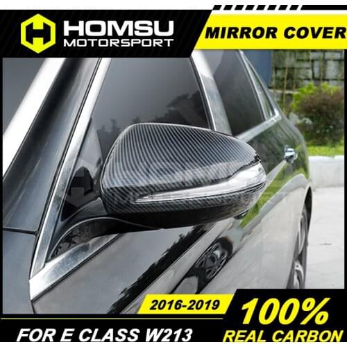 Carbon fiber Mirror cover for Merce-des Benz E200 E220 E260 E300 Rear Trunk spoiler for Merce-des Ben-z E Class W213 2015-2019