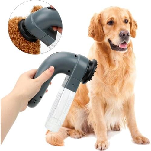 Vacuum Fur Cleaner Pet Massage Cat Dog Deshedding Clipper Pet Grooming Cat Dog Animals Hair Comb Electric Suction Device