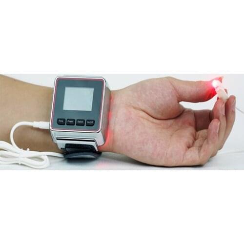 Wrist watch laser therapy Cold Laser Therapy Diode LLLT Diabetes Hypertension Treatment Sinusitis High Blood Pressure Body Pain