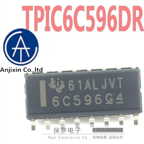 10pcs 100% orginal new real stock Shift register TPIC6C596DR TPIC6C596 6C596 SOP-16