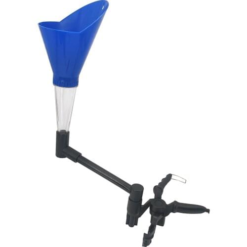 Plastic Universal Vehicles Car Engine Oil Funnel Adapters Set with Clamp,Easy to See Oil flow