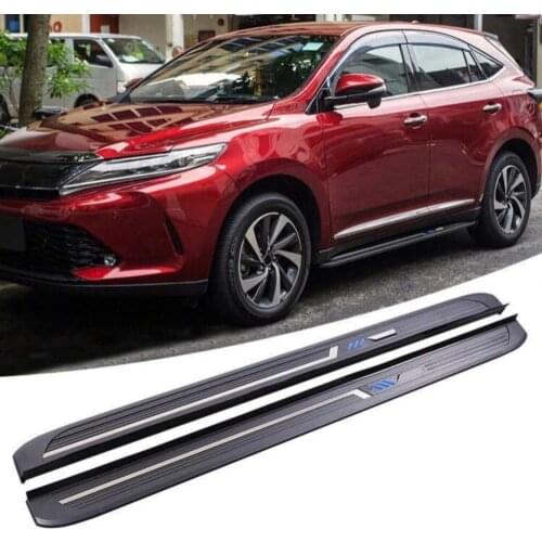 New Arrival side step bar running board for Toyota Harrier 2015 2016 2017 2018 2019 2020,thicken bracket, guarantee load 300kg