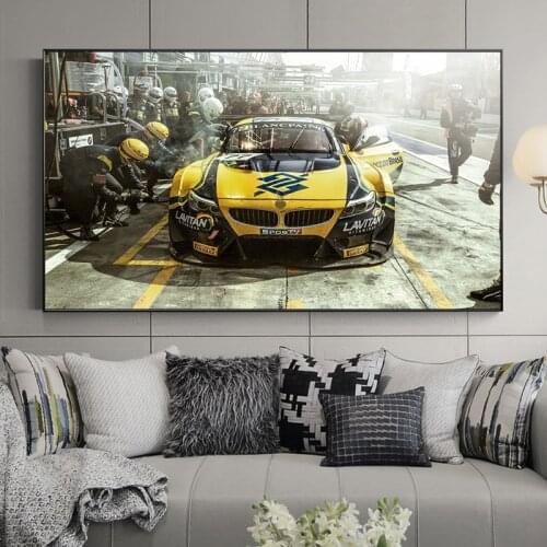 Sports Car Poster Home Decoration Canvas Paintings Car Pictures Wall Art for Living Room Home Decor (No Frame)