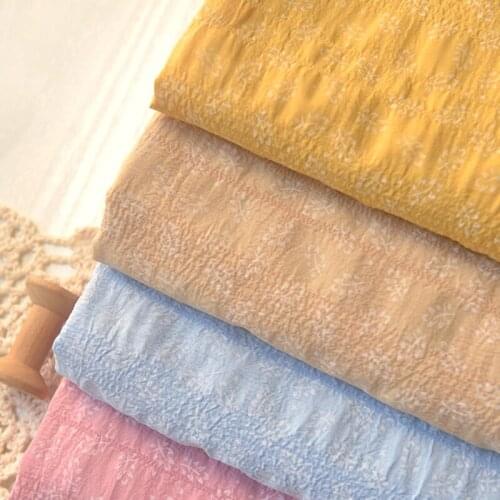 Bubble Polyester Fabric Printed Polyester Fabric for Summer Dress Hat Top Clothing Fabric