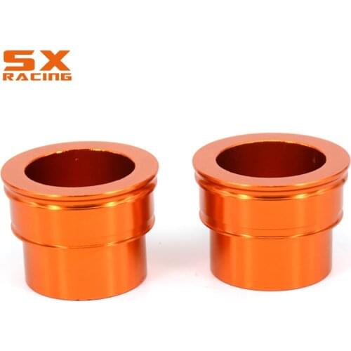Motorbike CNC Front Wheel Hub Spacer Set For KTM SX SXF XCF 125-450 03-14 SX SXF XCF 505-530 03-12 EXC XCW SMR 125-530 03-15