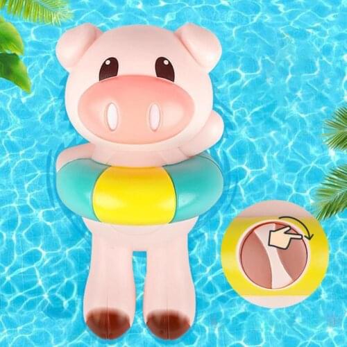 Cute Backstroke Swimming Pig Animal Wind-up Clockwork Model Kids Bath Pool Toy