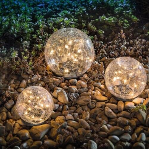 LED Solar Light Outdoor Waterproof Glass Global Lawn Lamp Garden Courtyard Road Christmas Decoration Solar Lights