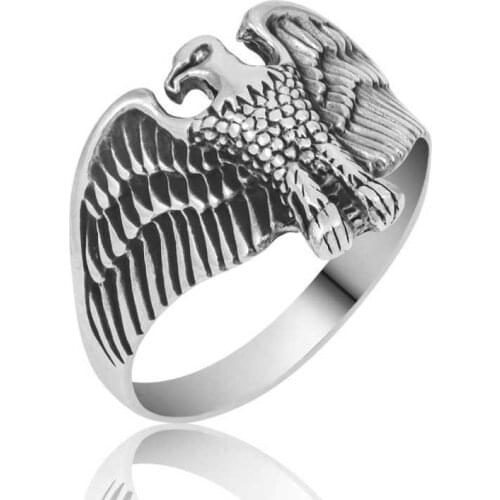 Tevuli 925 Sterling Silver Eagle Men 'S Ring