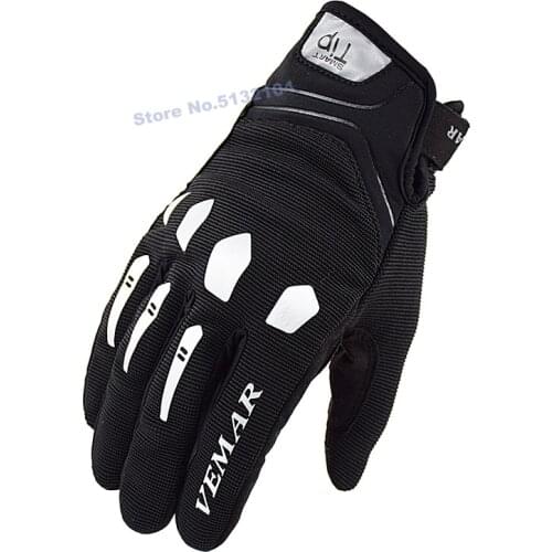 Vemar Reflective Motocross Gloves Mountain Downhill ATV BMX Bicycle Cycling Gloves Touchscreen Shockproof Motorcycle gloves