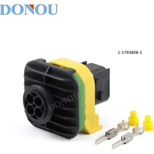 1et TE type 4-hole new energy waterproof connector nitrogen oxygen sensor plug car wiring harness plug-in 1-1703808-1