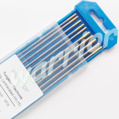 Gold Tips WL15 Tungsten Electrodes 1.5% Lanthanated For DC TIG Welding 2.4mm/3.2mm*175mm (3/32" 1/8"*7")