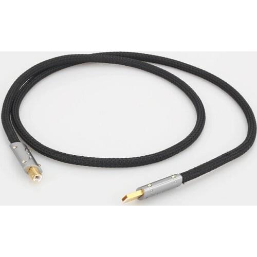 Viborg UC01 HI-End Silver Plated OFC USB Audio Cable Audiophile USB AB A-B DAC Gold plating DAC Decoder Printer Data cable