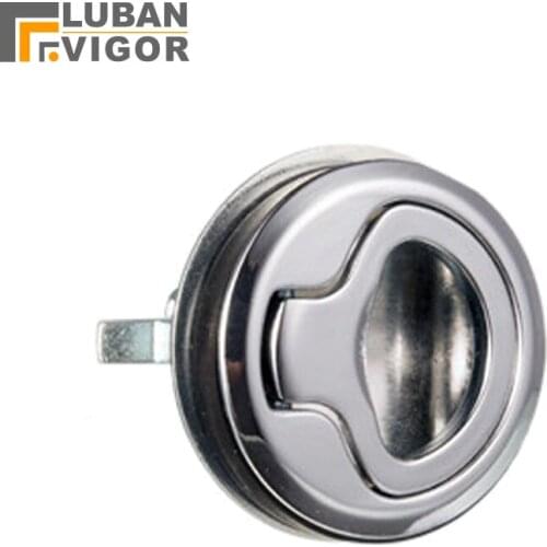 Factory outlets, Pull ring lock, MS739-3 panel cabinet lock ,Surface chrome plated,Industrial round cabinet lock