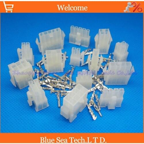 2Pin+3Pin+1*4Pin+2*2Pin+5Pin+6Pin+8Pin 4.2mm 5557&5559 Electrical connector plug kits for car/boat ect