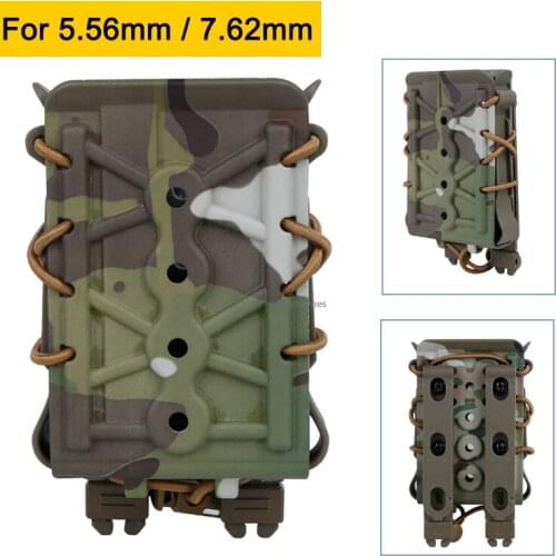 5.56mm 7.62mm Fast Molle Mag Attach Carrier Tactical Magazine Pouch Hunting Shooting Airsoft Rifle Accessories Army Mag Pouches