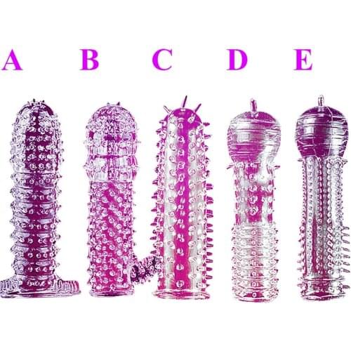 5 Pcs Mens Penis Covers Lengthen Delay Sex Products Finger Cock Ring Set Sex Toy Adult Sex Toy For Men Longer Lasting Sex Toy