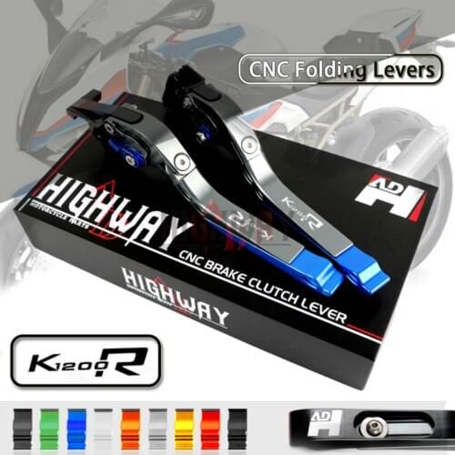 CNC Aluminum Brake Handle Bar Lever Extendable Folding Adjustable Brake Clutch Levers For BMW K1200R K 1200 R 2005-2008