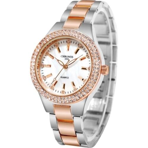 Pink Plating Diamond Accessories Japanese Quartz Women Wristwatch Drop Shipping Bracelet Rosegold Reloj Mujer Relogio Feminino