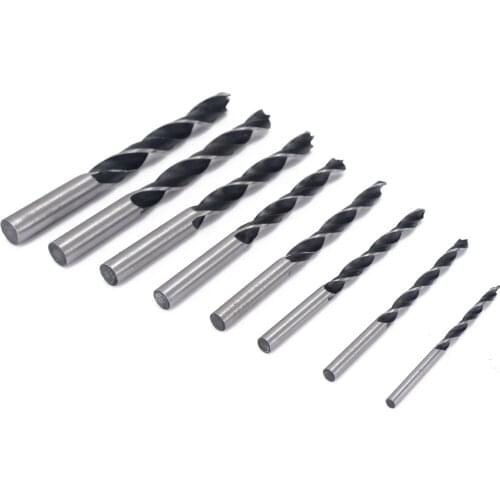 3-10mm Woodworking Twist Drill Bit 8pcs Hole Drilling Punching Drill Bit Quality High Carbon Steel For Electric Impact Drill