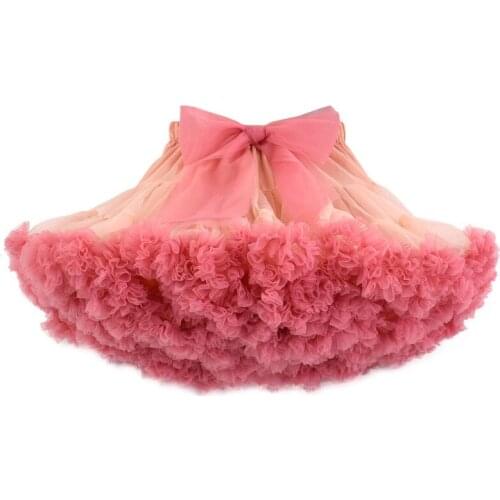 Baby Girls Tutu Skirt Fluffy Children Ballet Kids Pettiskirt Baby Girl Skirts Big Bow Tulle Party Dance Skirts For Girls Cheap