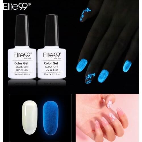 Elite99 10ml Changeable Night Glow UV Gel Polish Fit For Pure Series Base Gel Varnish Soak Off Permanent Hybrid Nail Gel Lacquer