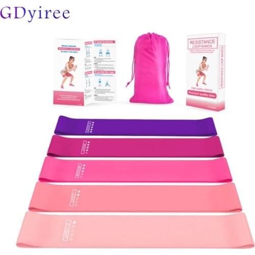 GDyiree Exercise Bands Red Gradient Latex Resistance Bands Fitness Yoga for Exersize Strength Training Stretch Band Fitness