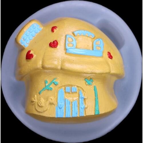 House Modeling Silica Gel Mold Aromatic Gypsum Dripping Mould 17-406