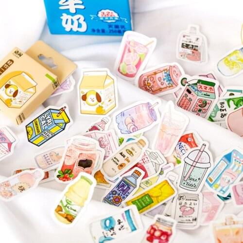 Interest Japanese Drink Stickers Material Paper Journal Planner Paper Scrapbooking Vintage Decorative DIY Craft Photo Albums