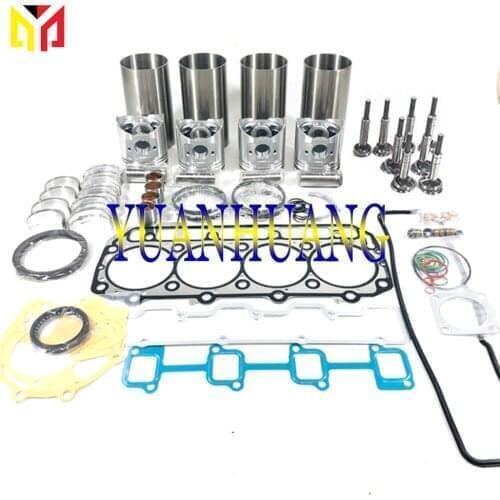 4TNE92 Engine Rebuild Kit Overhual Repair Gasket Set With Valve For Yanmar & John Deer Tractor Liner Piston Ring Bearing