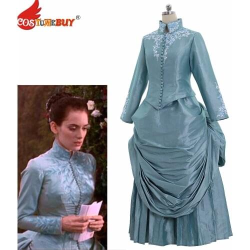 Costumebuy Bram Stokers Dracula Cosplay Elizabeth Dress Victorian Civil War Day Dress Medieval Vintage Gothic Gown costume