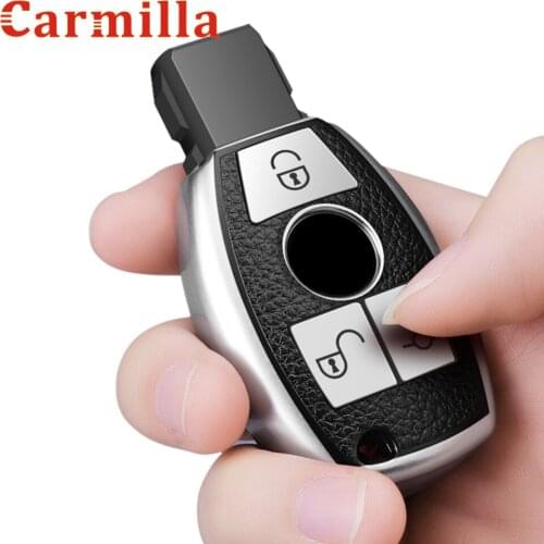 TPU Leather Car Remote Key Case Cover Holder For Mercedes Benz A B R G Class GLK GLA GLC GLR W204 W210 W176 W202 W463