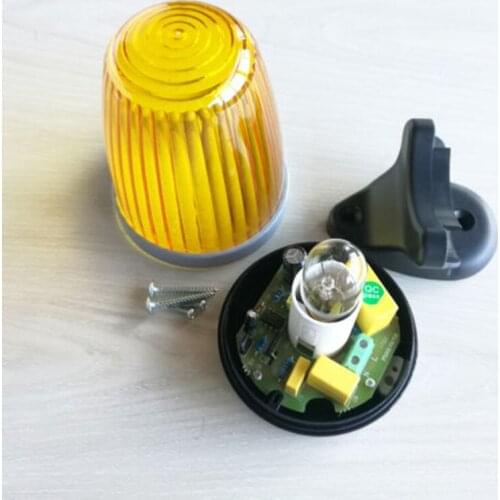 Israel Flash lamp Warning alarm with 15w bulb AC220V 110V DC24V wall alarm lamp for swing gate and sliding gate