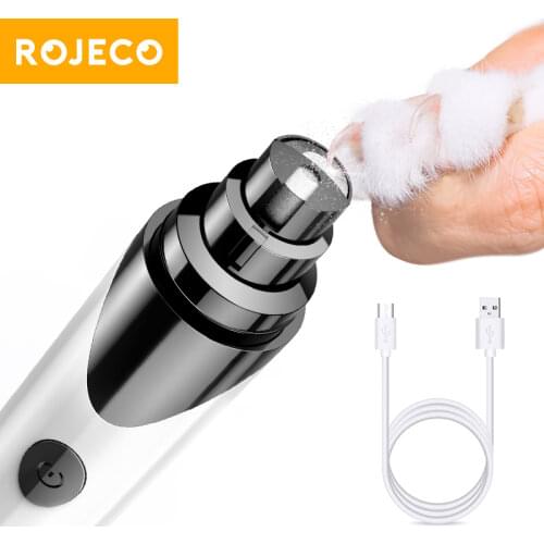 ROJECO N8 Rechargeable Dog Nail Grinder Electric Dog Nail Clippers Trimmer Painless Cat Claws Cutter Nail Clipper For Dogs Cats