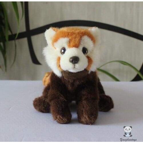 Cute red panda plush animals dolls toys for children birthday gifts real life raccoon soft model present toy store