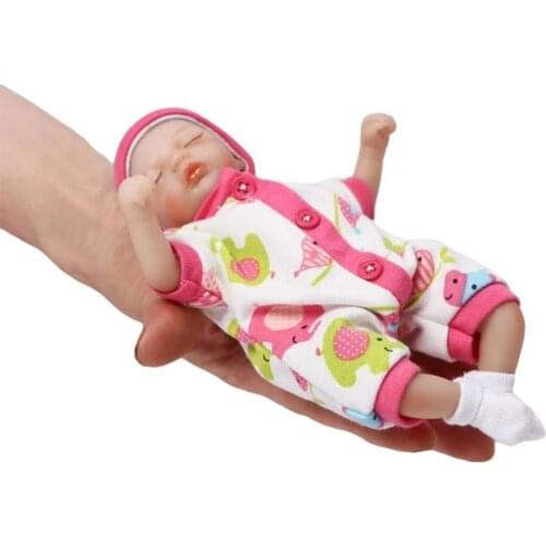 Cute Super Mini Reborn Doll Soft Real Gentle Vinyl Silicone Gift For Children On Birthday And Christmas Hot Drop