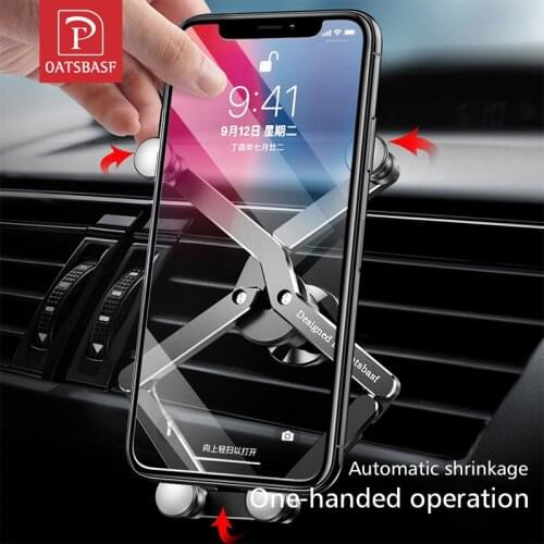 Gravity Bracket Deformable Car Phone Holder Universal Car Gravity Holder Mobile Phone Stand For iPhone Xr Xs Max Xiaomi Huawei