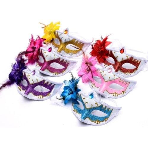 Princess Half Face Adult Sexy Fox Mask Halloween Movie Cosplay Prom Party Mask Christmas Masquerade Kids Party Gift Wholesale