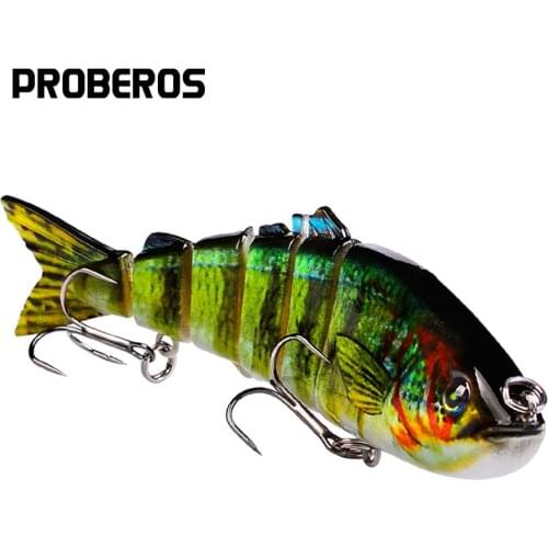 PRO BEROS 1pc Plastic Hard Fishing Lures 12 Colors Multi Jointed Swimbaits 18.5g/12cm Artificial Bait 6# BKB hook Fishing Tackle