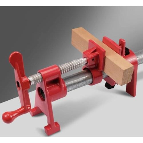 3/4 Inch Strong Fixed Pipe Clamp Woodwork Heavy Duty Wood Gluing Hose Pipe Clamp Fixture Fast F Clip Carpenter Woodworking Tools